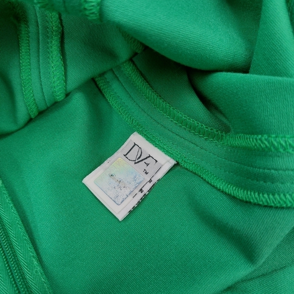 DIANE VON FURSTENBERG WOMEN'S BRIGHT GREEN JAELYN DRESS SLEEVELESS SIZE 6 - Picture 5 of 8